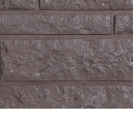 Betonplaat Rots motief dubbelzijdig 184x36x4,8 Taupe