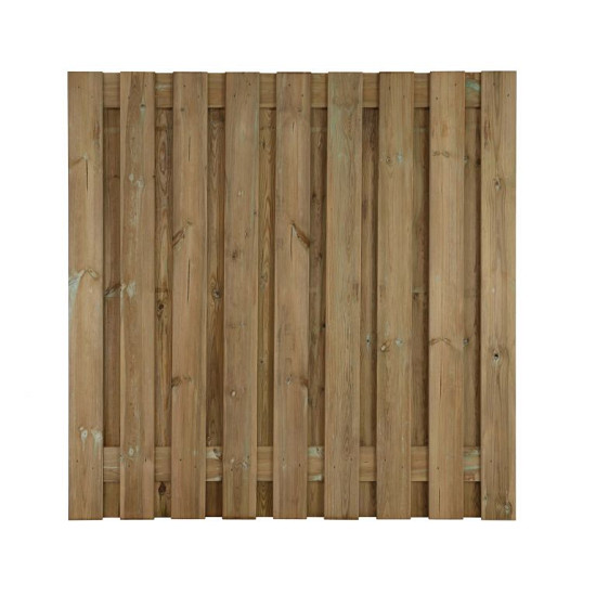 Grenen scherm 19 planks 16 mm - recht 180x170 cm