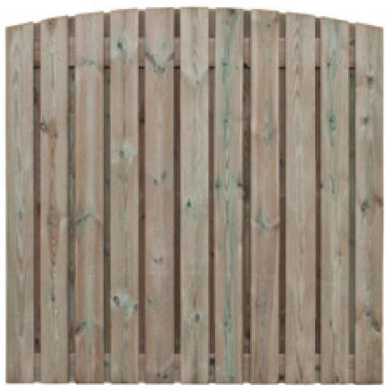 Grenen scherm 23 planks 17 mm - toog 220x180 cm