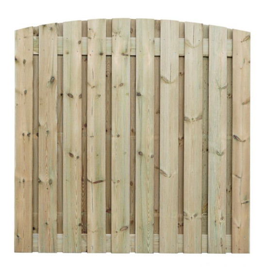 Grenen scherm 21 planks 17 mm - toog 180x180 cm