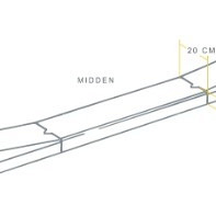 Inritband mv-18/20x25x100 links grijs vis