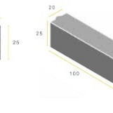 Opsluitband 20x25x100 zwart vis K