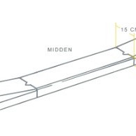 Inritband mv-13/15x25x100 links zwart vis K