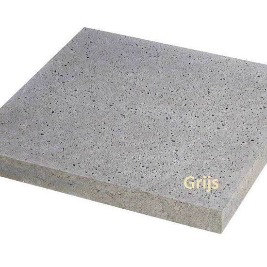 Schellevis Traptrede 100x40x20 cm grijs massief