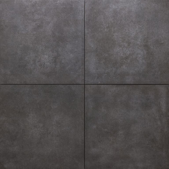 Keramische tegel 60x60x3 cm Tre Cemento Anthracite gerectificeerd#