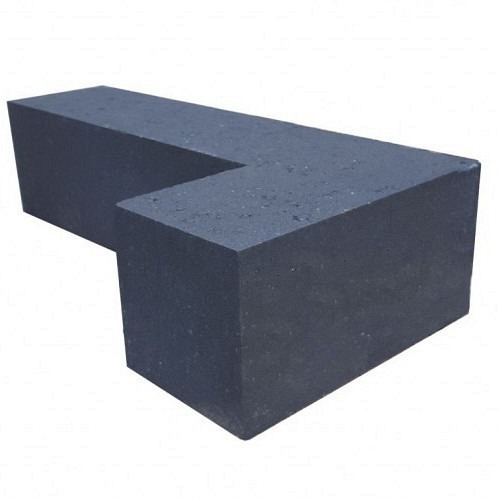 Patio hoekblok Antraciet 60x15x15 cm strak