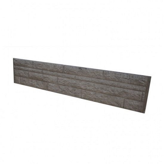 Betonplaat Rots motief dubbelzijdig 184x36x4,8 Taupe