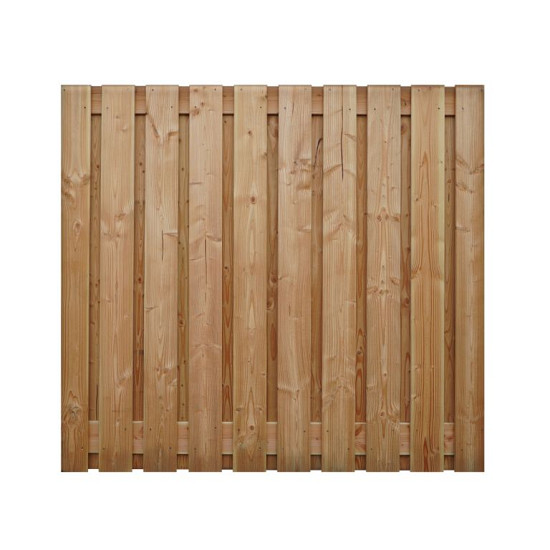 Douglas scherm 19 planks - recht 200x180 cm