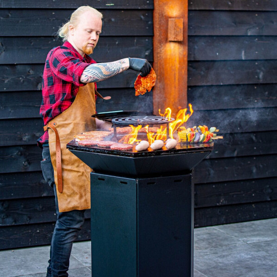 Barbecue 75 Black-Zonder rooster-Met deksel-Met verrijdbaar onderstel