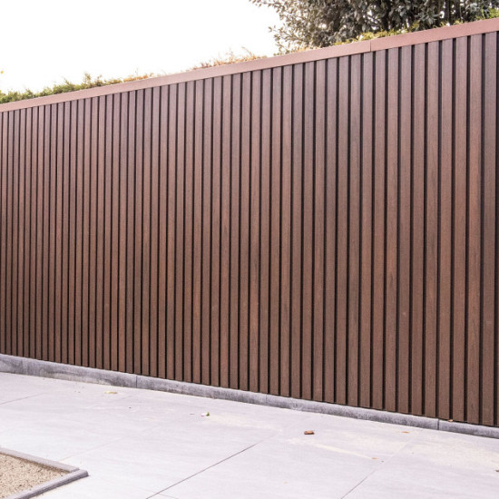 Inviso Wall WPC plank dark brown (wb 200mm)  26x231x4000mm