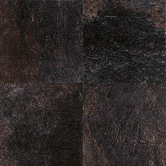 GeoCeramica® topplaat 60x60x1 Ardesie Black Reef