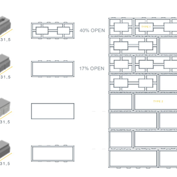 New City Basic® (NCB) 15,75x11,5x10 type 1 (40% open) antraciet nok (grasklinker)