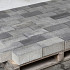 Halve Betonklinker 10,5x10,5x8 cm Grijs-zwart  (komo-keur)