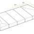 Invalide-inritblok 13/15 20/10x60x30 midden grijs vk