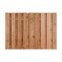 Douglas scherm 19 planks - recht 180x170 cm