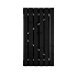 Poort compleet zwart frame  grenen (muurbalk, slot, deurkruk) 100 x 195 cm (bxh)