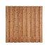 Douglas scherm 19 planks - recht 180x170 cm