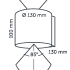 In-Lite - Halo Up-Down Dark 100-230V