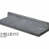 Schellevis Traptrede 100x40x15 cm grijs L-vorm