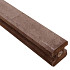 Eindpaal betonschutting + schroefbus 11,5x11,5x242 (sponning 180 cm) Taupe*