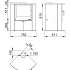 Tuin/Terras Haard Boreal E 7000 - houtmodel hoek vrijstaand