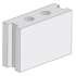 Solid Blox grindbeton 29x10x19 cm (lxbxh)