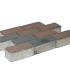 Betonklinker 21x10,5x8 cm Bruin-zwart (komo-keur)