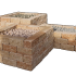 Combiwall Splitton Uno 30x15x12 Mont Blanc (lxbxh)