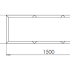 Cortenstaal plantenbak Rechthoek XL 150x50 hoogte=60cm opties=geen bodemplaat