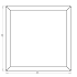 Cortenstaal plantenbak Vierkant 60x60 hoogte=80cm opties=geen bodemplaat