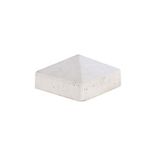 Betonnen afdekmuts t.b.v. betonpalen dicht wit
