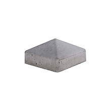 Betonnen afdekmuts t.b.v. betonpalen dicht grijs