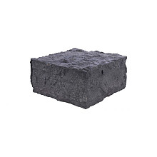 Betonnen afdekmuts t.b.v. betonpalen graniet dicht Antraciet