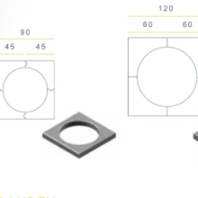 Boomkransband element 45x45x10 di grijs vk