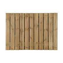 Grenen scherm 23 planks 16 mm - recht 180x90 cm