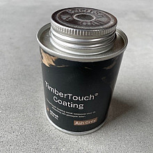 TimberTouch Coating (Ash Grey) t.b.v. gezaagde delen, blikje 0,3 liter