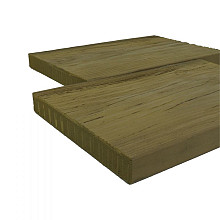 TimberTouch kantplank Old 240x15x1,5cm Golden Teak