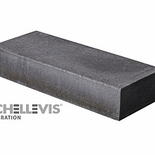 Schellevis Traptrede 100x40x20 cm grijs massief